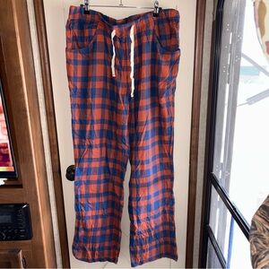 Kavu lazy daze sleep pants plaid flannel pj pants size XXL